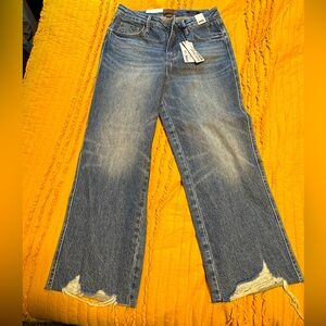 Women's Blue Distressed Jeans- NWT